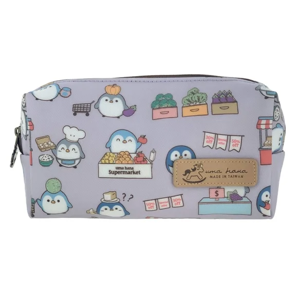 Waterproof Penguin Rectangle Makeup Cosmetic Bag - Picture 1 of 7